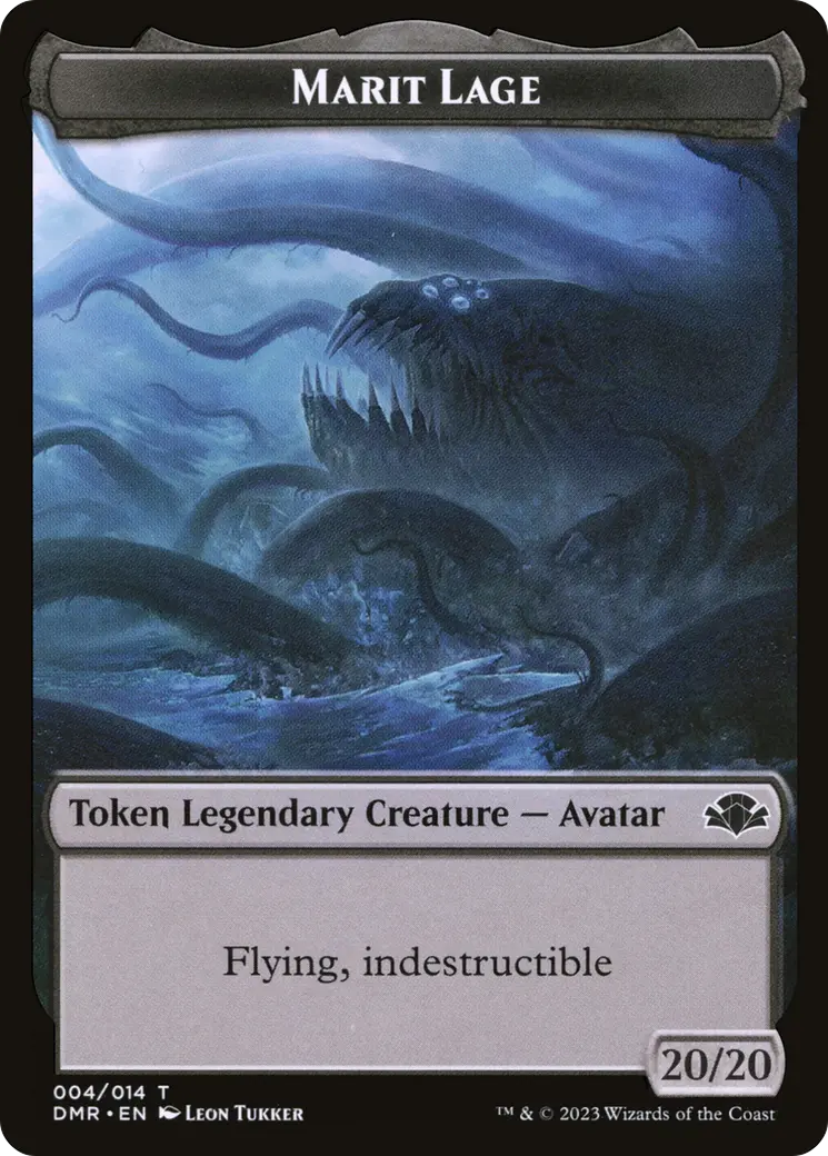 Marit Lage Token [Dominaria Remastered Tokens] 1