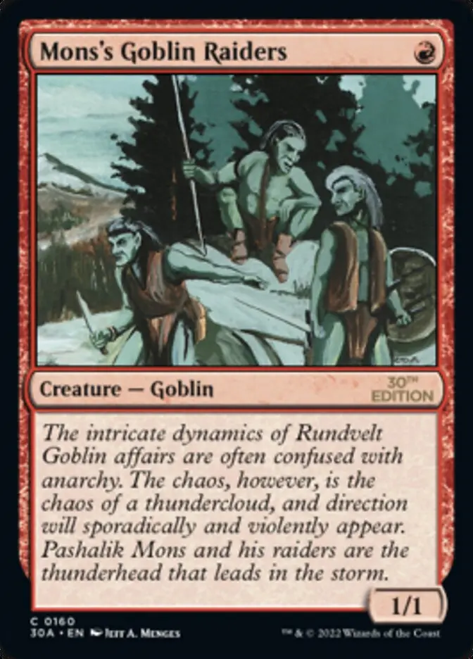 Mons's Goblin Raiders [30Th Anniversary Edition] 1