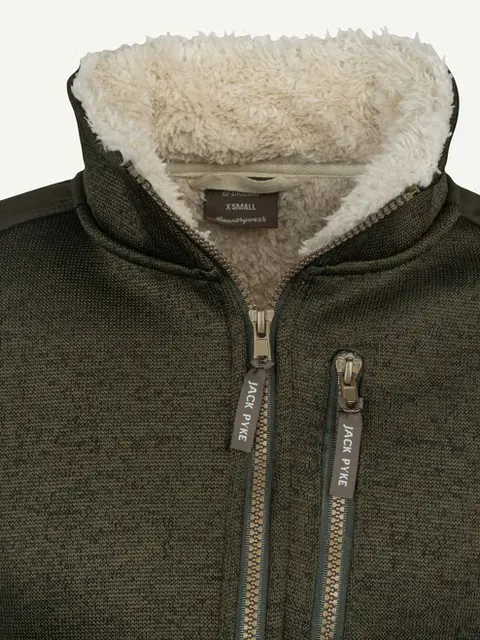 Jack Pyke Ladies Scandinavian Fleece Jacket - Dark Olive 4