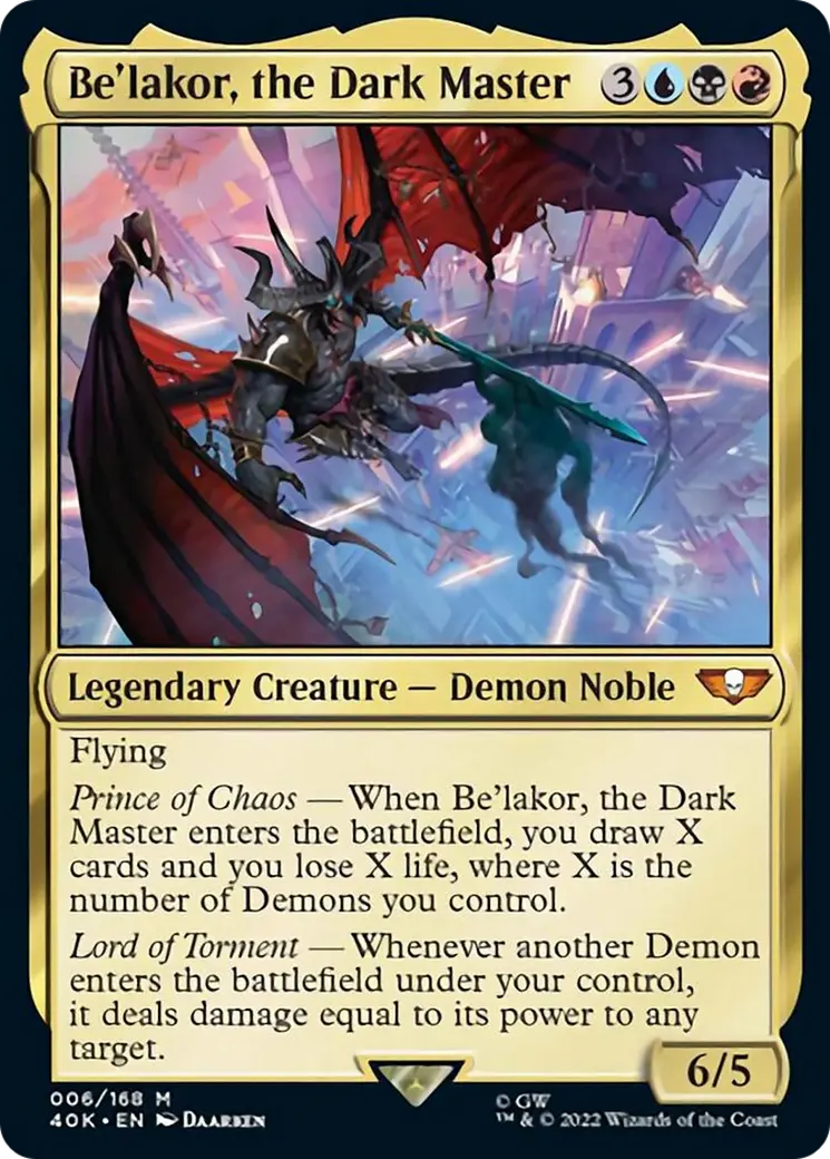 Be'lakor, The Dark Master (Surge Foil) [Warhammer 40,000] 1