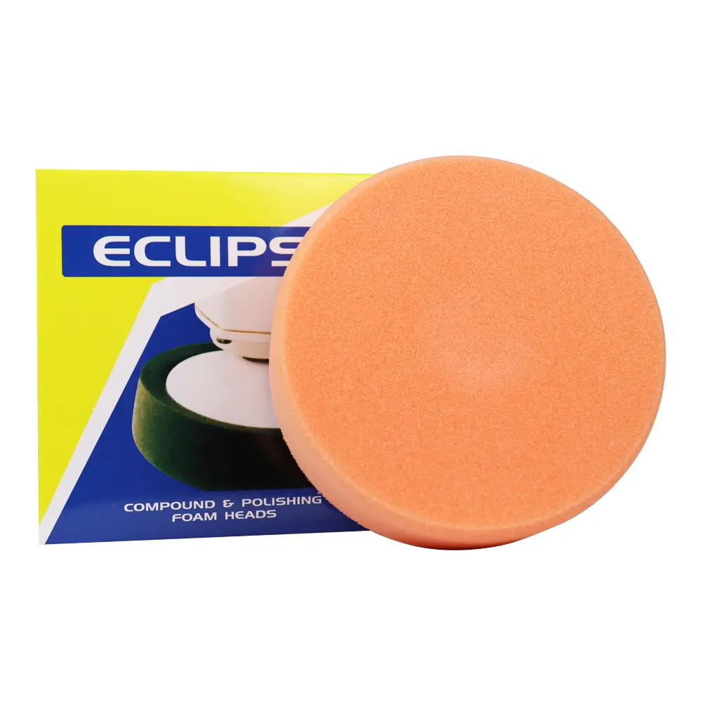 Eclipse 150Mm Orange Foam Buffing Compounding Pad M14 6 Inch With Plate 1