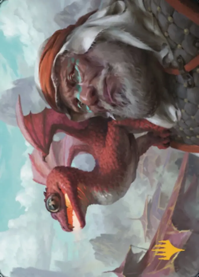 Dragon Whelp Art Card (Gold-Stamped Signature) [Dominaria United Art Series] 1