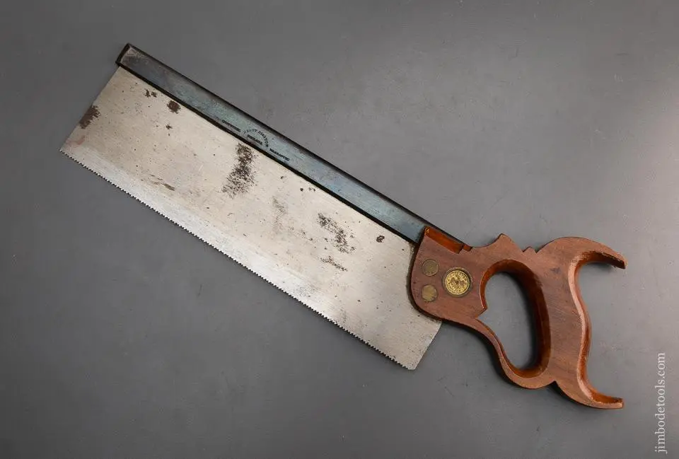 The Finest Disston Eagle Medallion Back Saw We Have Ever Seen! - Excelsior 96153 1
