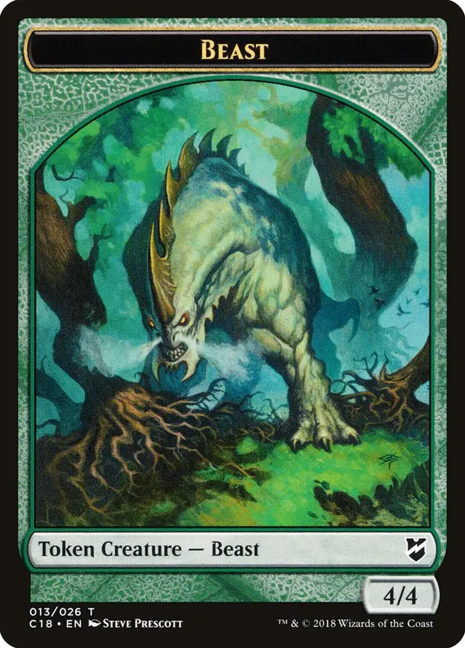 Beast Token (013/026) [Commander 2018 Tokens] 1