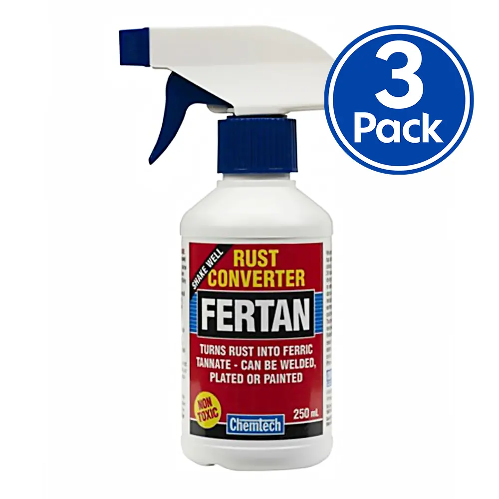 Chemtech Fertan Rust Converter 250Ml Non Toxic X 3 Pack 1
