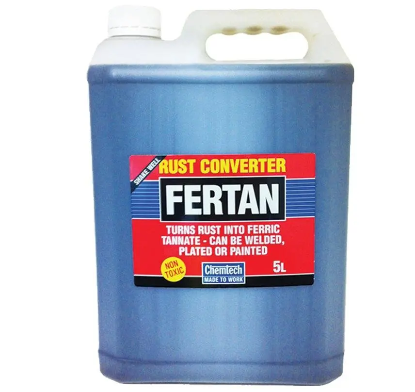 Fertan Rust Converter - Turns Rust Into Ferric Tannate To Be Welded & Painted 5L 1