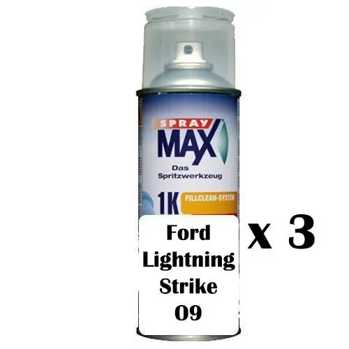 Automotive Touch Up Spray Paint Can Ford Lightning Strike O9 Colour X 3 1