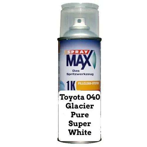 Auto Touch Up For Toyota 040 Glacier Pure Super White Corolla Camry Rav-4 298Ml 1