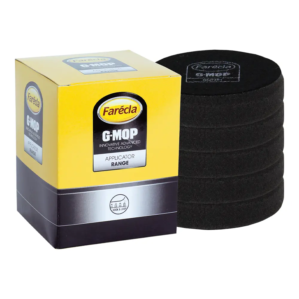 Farecla G Mop 3" (75Mm) Black Hook & Loop Finishing Foam Pads X 5 Pack 1