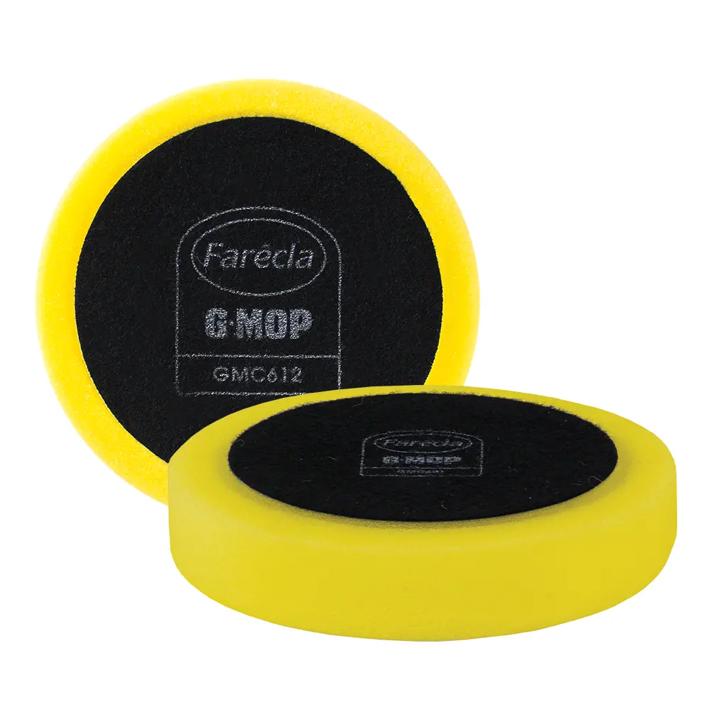 Farecla G Mop 6" (150Mm) Yellow Hook & Loop Compounding Foam Pads X 2 Pack 1
