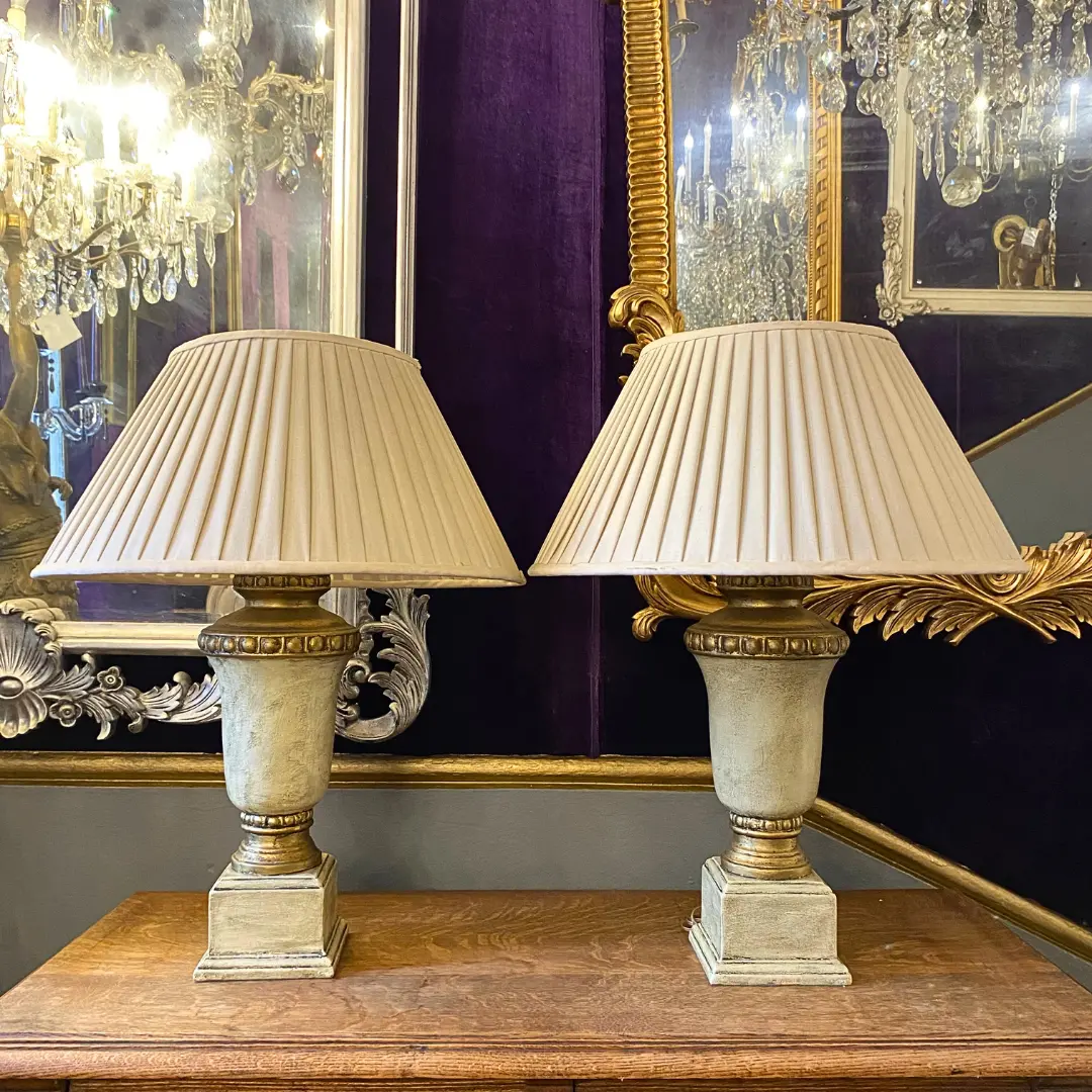 Pair Vintage Table Lamps - Sold 1