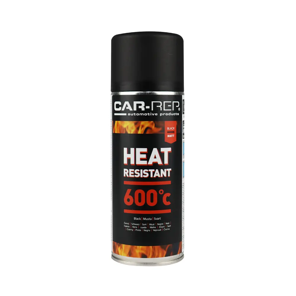 Car-Rep Automotive Heat Resistant Paint 400Ml Black 1