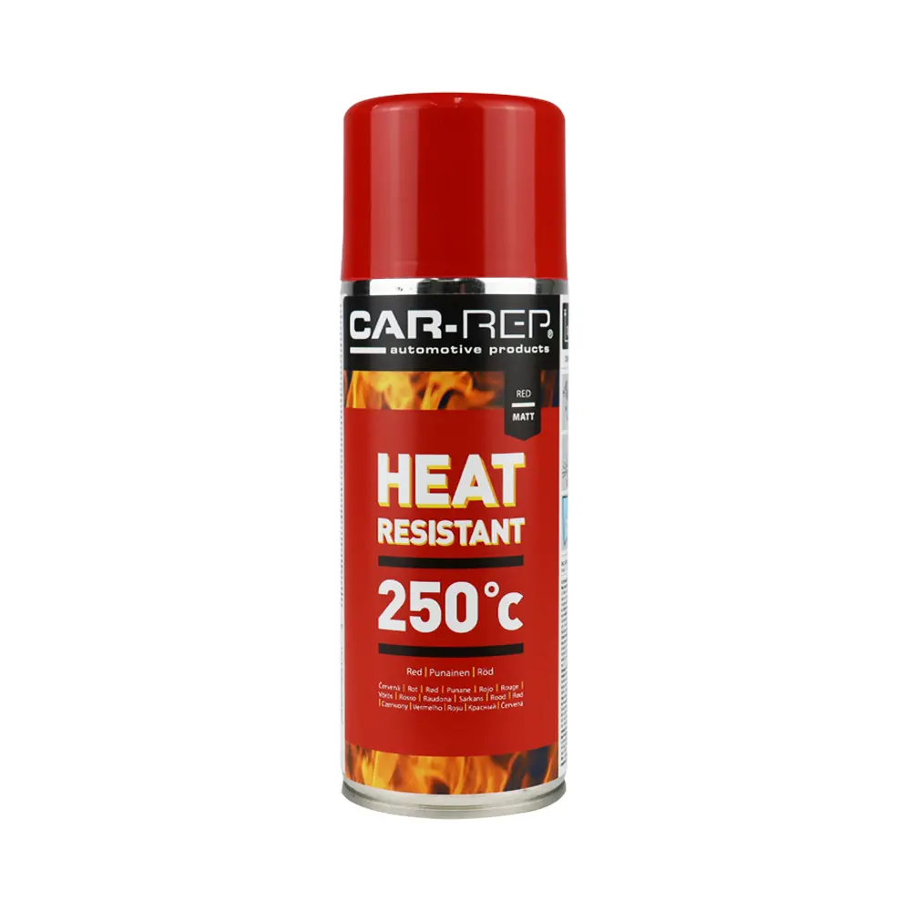 Car-Rep Automotive Heat Resistant Paint 400Ml Matt Red 1
