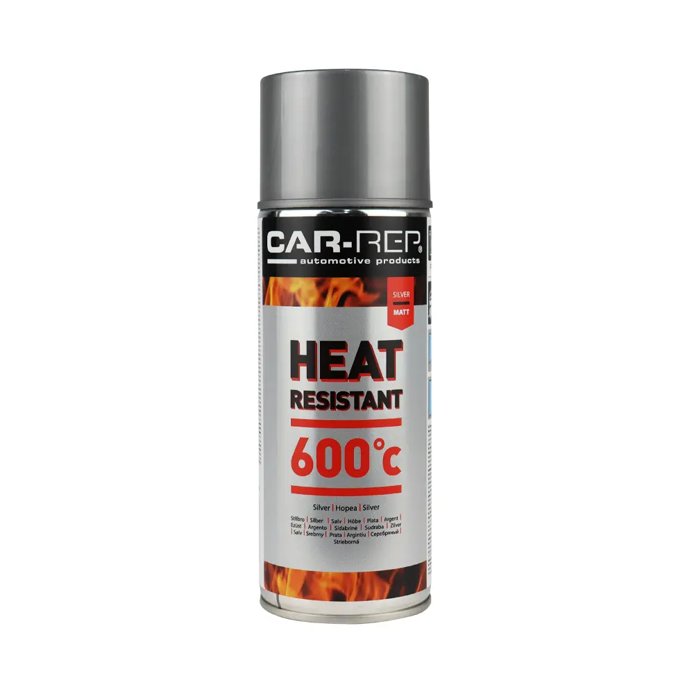 Car-Rep Automotive Heat Resistant Paint 400Ml Silver 1