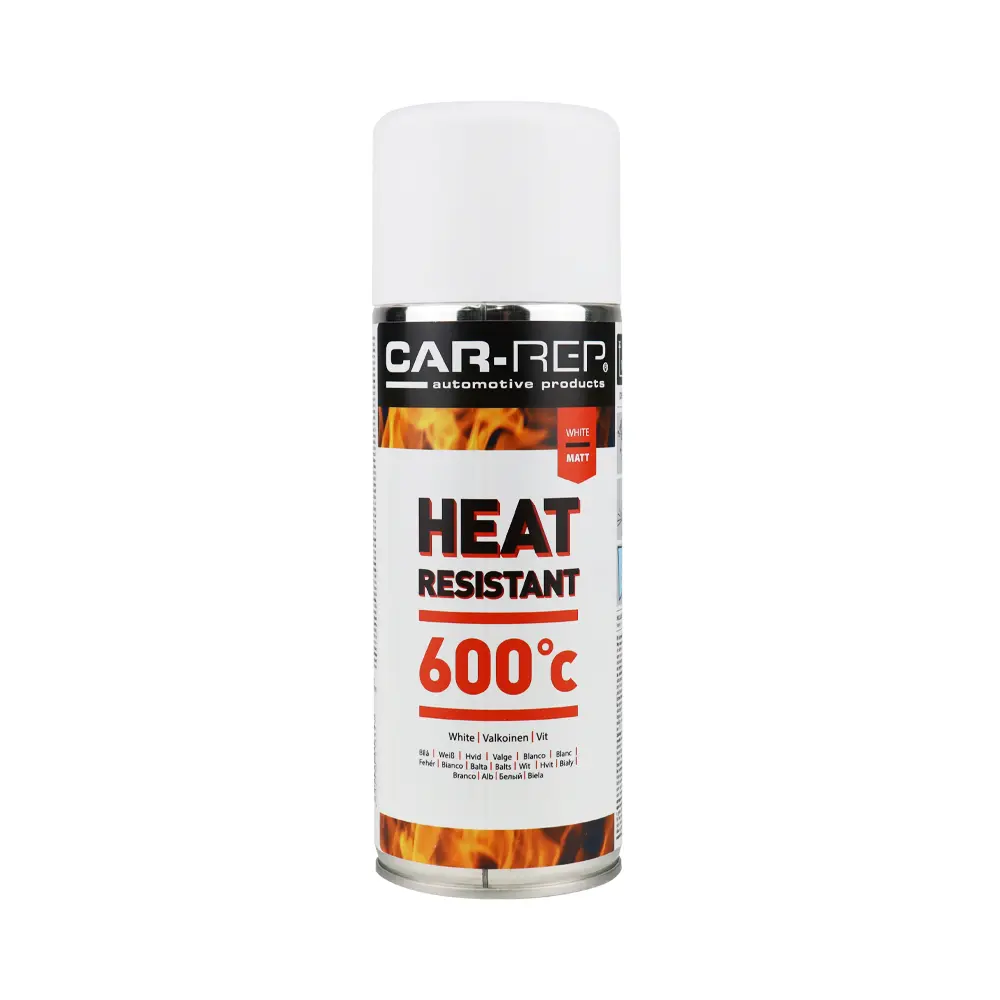 Car-Rep Automotive Heat Resistant Paint 400Ml White 1