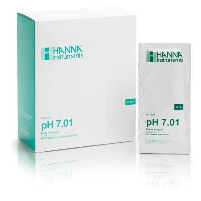 Ph 7.01 Calibration Pouches, 20 Ml, Box Of 25 1