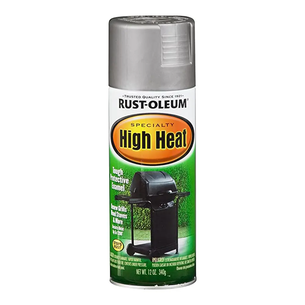 Rustoleum High Heat Tough Protective Enamel 340G 12Oz Silver 1