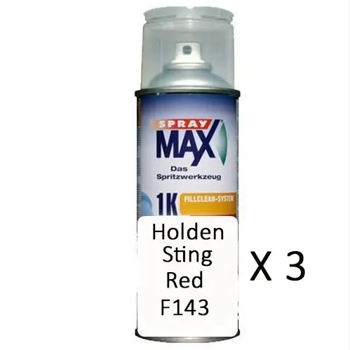 Auto Car Touch Up Can Holden Sting Red F143 X 3 1