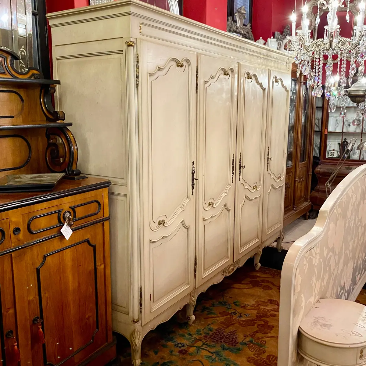 Distressed French Style Wardrobe - Sold 1