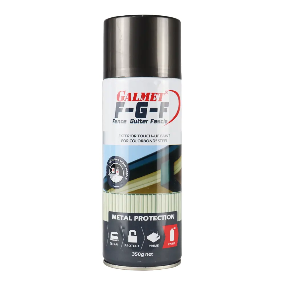 Galmet Fence Gutter Fascia Fgf Colorbond 350G Spray Paint Aerosol Jasper 1