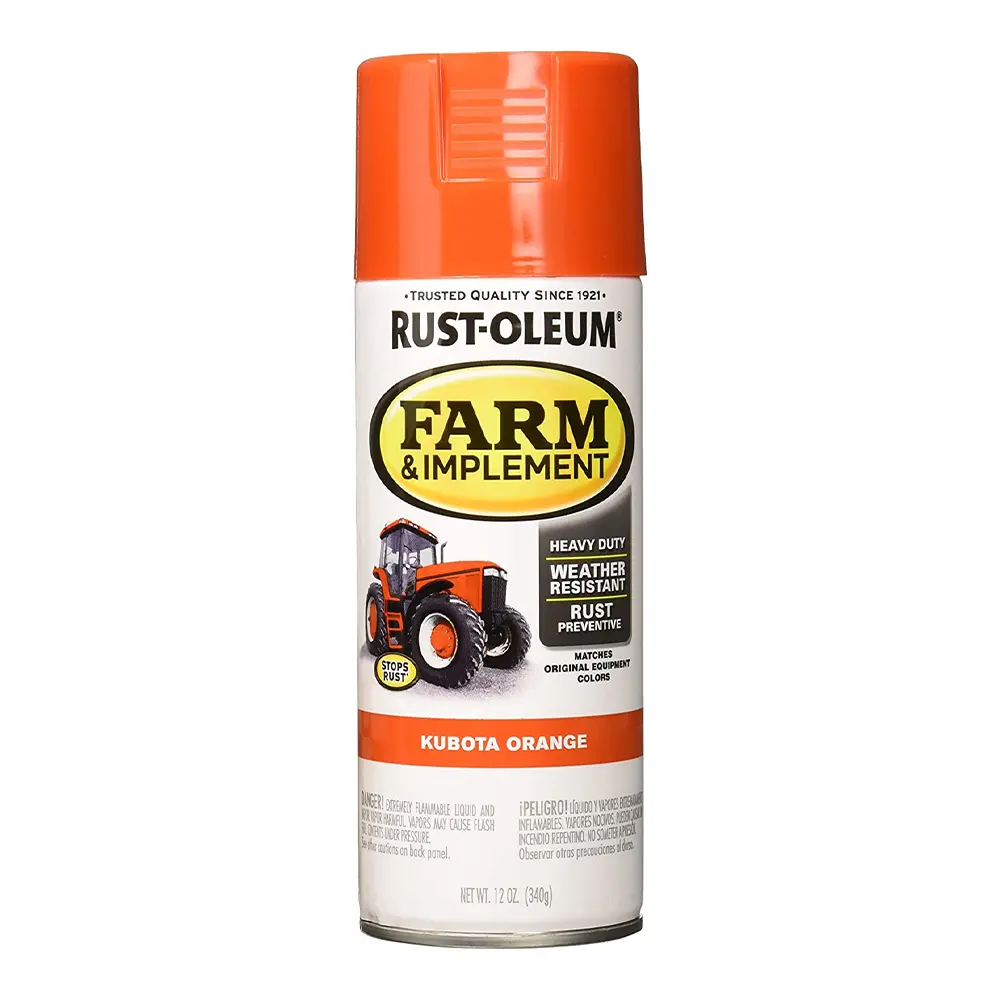 Rust-Oleum Farm Equipment Spray Paint Kubota Orange 340G Aerosol 1