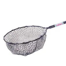 Rubber-Meshed Landing Net, 19" Diameter Frame, 26"-46" Telescoping Handle 1