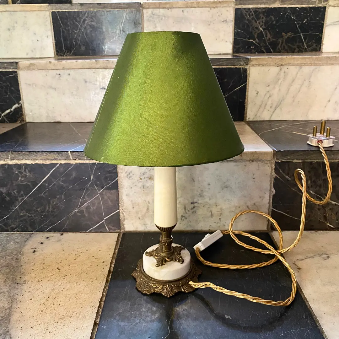 Marble And Brass Desk Lamp 1