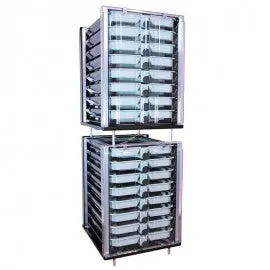 Marisource Vertical Fish Egg Incubator, 16 Tray, Salmon Screen 1