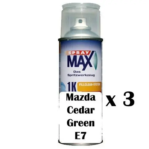 Automotive Touch Up Spray Paint Can Mazda Cedar Green E7 X 3 1