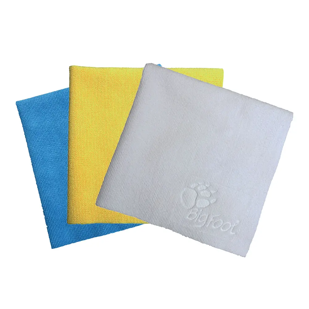 Rupes Premium Da Microfibre Polishing Towel System Blue, Yellow & White 1