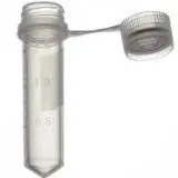 Microcentrifuge Tubes With Screw Caps, Sterile, 2.0 Ml, Conical Bottom, Box Of 500 1