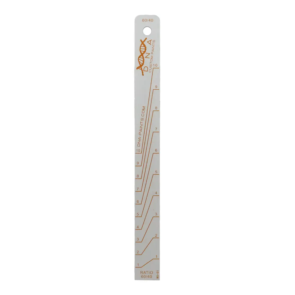 Dna Paints Aluminium Mixing Stick Orange 5:1:1 & 60/40% (1.5:1) Ratio 250Mm 1