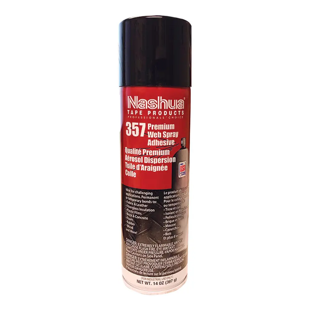 Stylus Nashua 357 Heavy Duty High Tack Spray Contact Adhesive 397Gm 1
