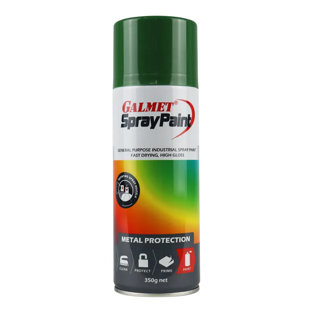 Galmet® Quick Dry Enamel Topcoat 350G Gloss Natural Green 1