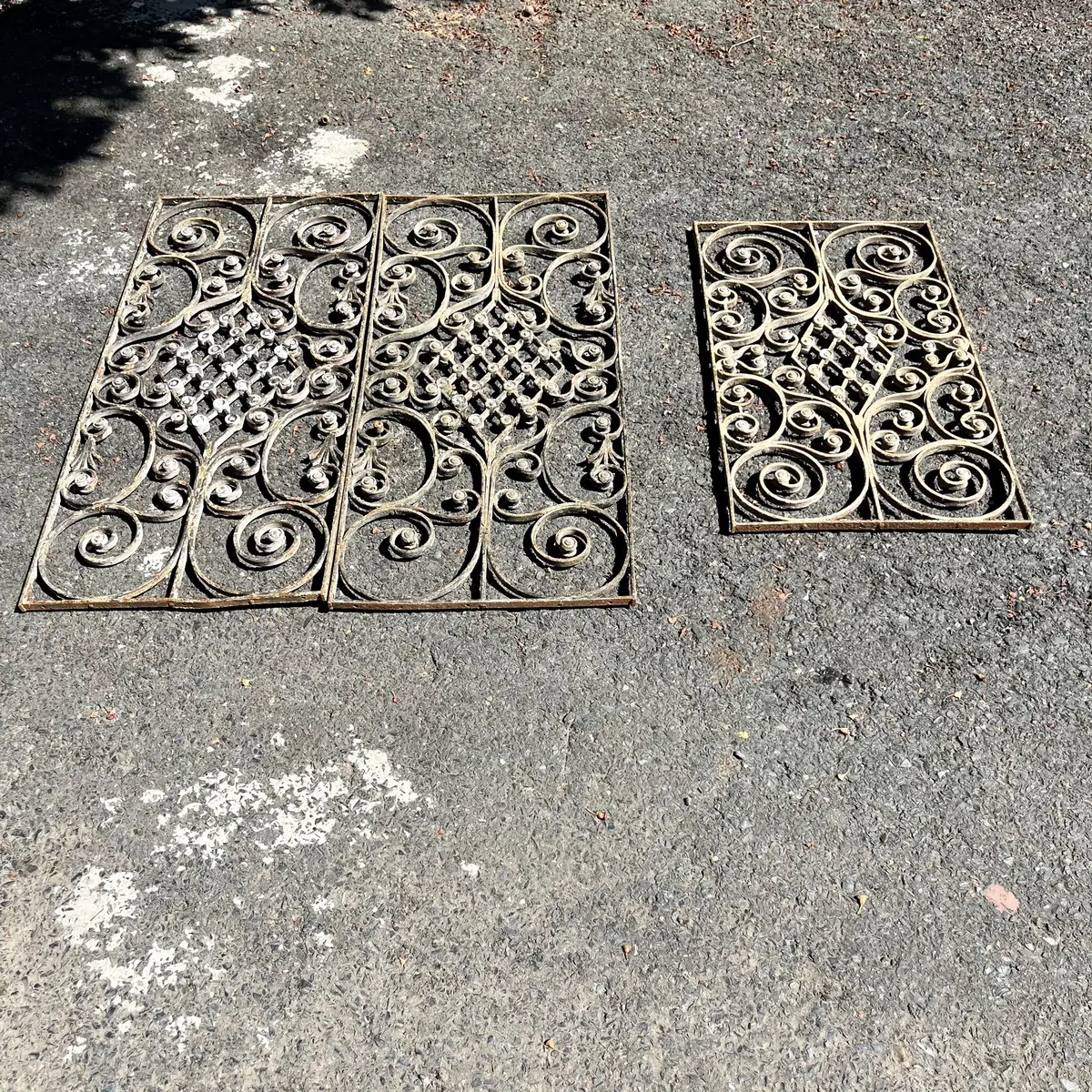 Trio Of Beautiful Salvaged  Panels - Sold 1