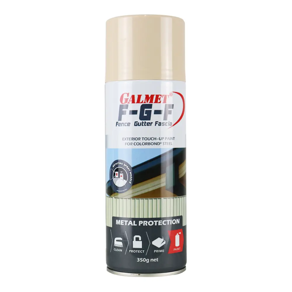 Galmet Fence Gutter Fascia Fgf Colorbond 350G Spray Paint Aerosol Paperbark 1