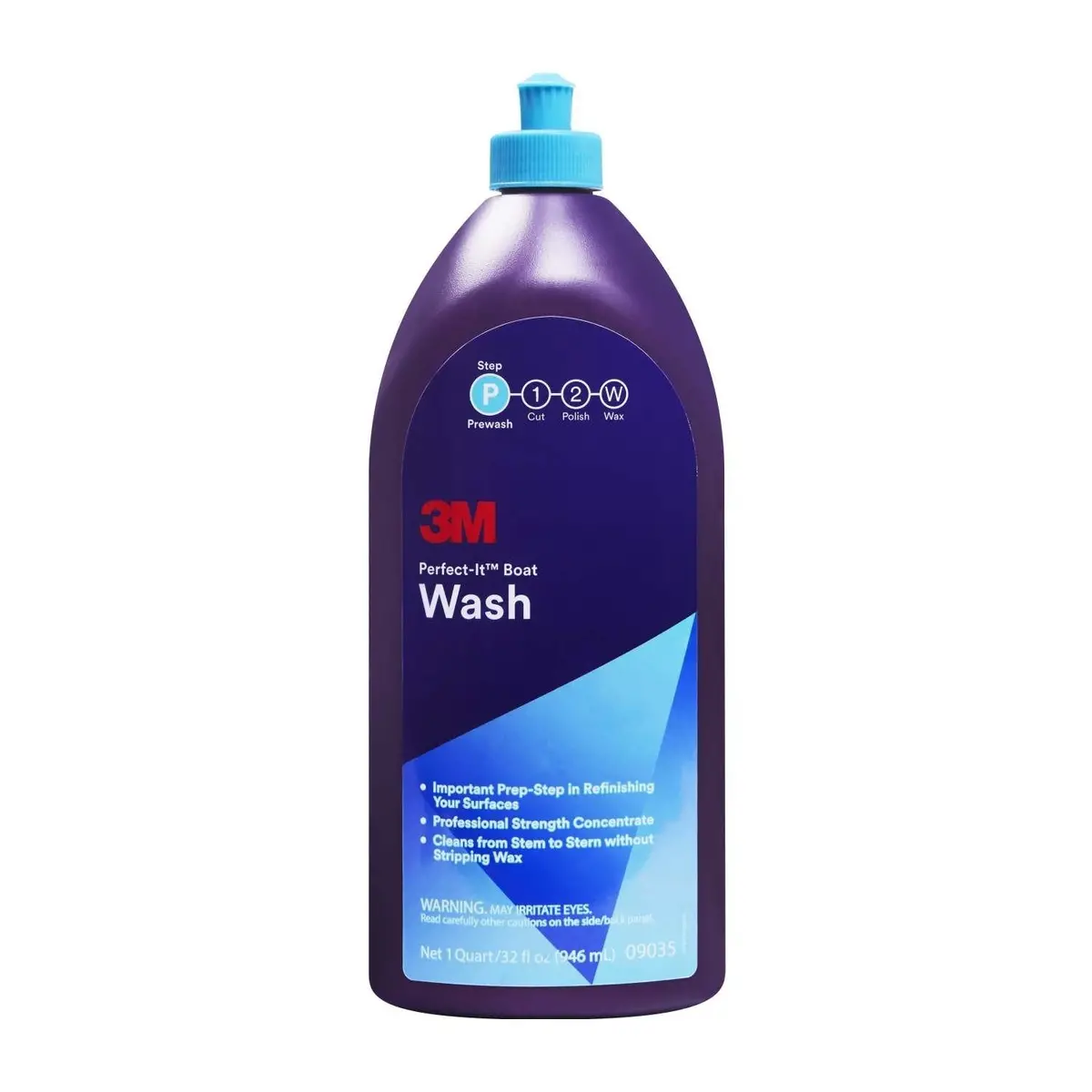 3M Perfect-It Boat Wash Marine Vessel Care Remove Algae Dirt Quart 946 Ml 09035 1