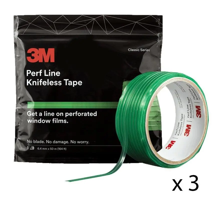 3M Perf Line Knifeless Tape Kts-Perf1 Green 6.4Mm X 50M X 3 Rolls 1