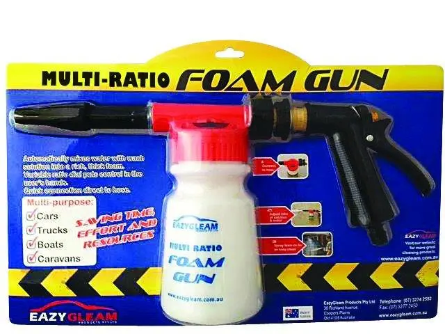 Eazygleam Adjustable Snow Foam Lance Washer Soap Car Pressure Wash Gun 1