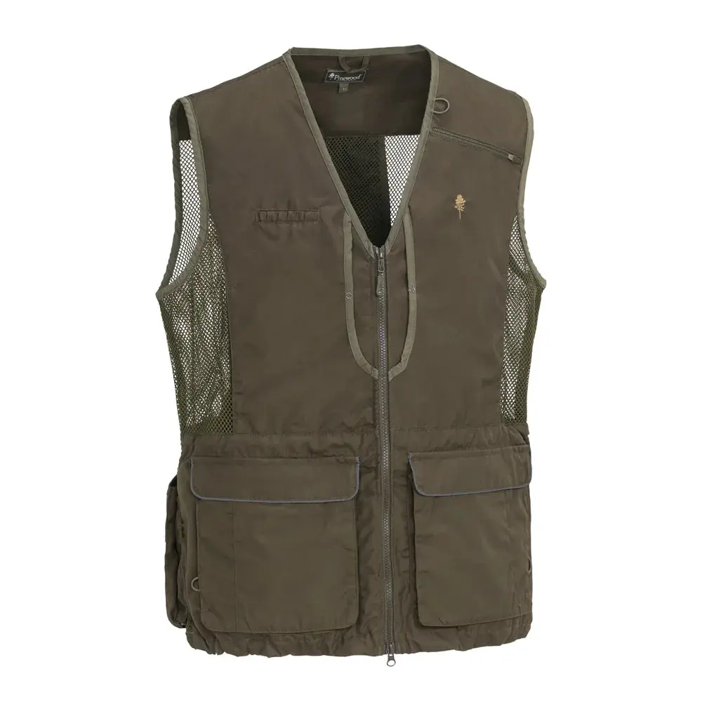 Pinewood Men's Dog Sports 2.0 Vest - Suede Brown/Dark Olive 1