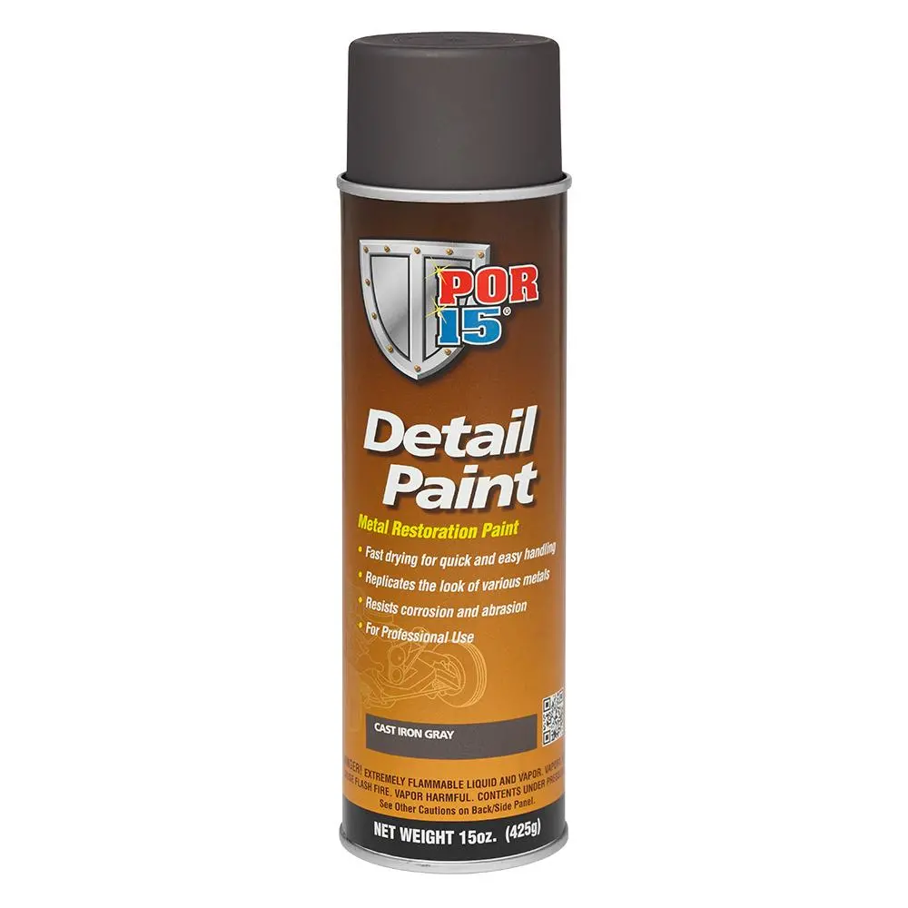 Por15 Detail Paint Metal Restoration Paint Cast Iron Grey 425G Corrosion 1