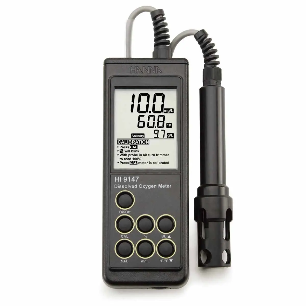 Hanna Oxy-Check Waterproof Dissolved Oxygen Meter, With 4M Cable 1