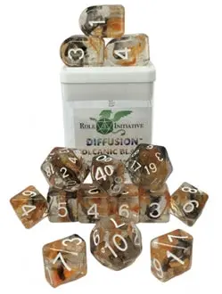 Role 4 Initiative: Polyhedral 15 Dice Set: Diffusion Volcanic Blast [Arch/ Balanced] 1