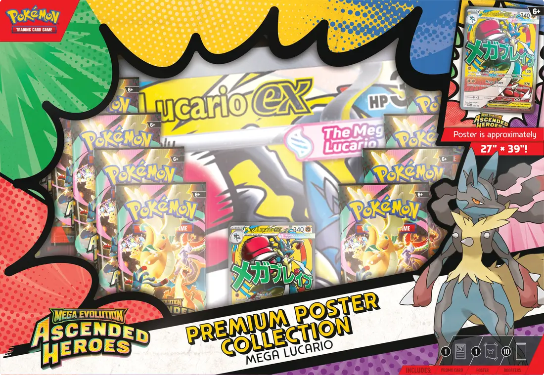 Pokémon Tcg: Mega Evolution 2.5 – Ascended Heroes Premium Poster Collection 1