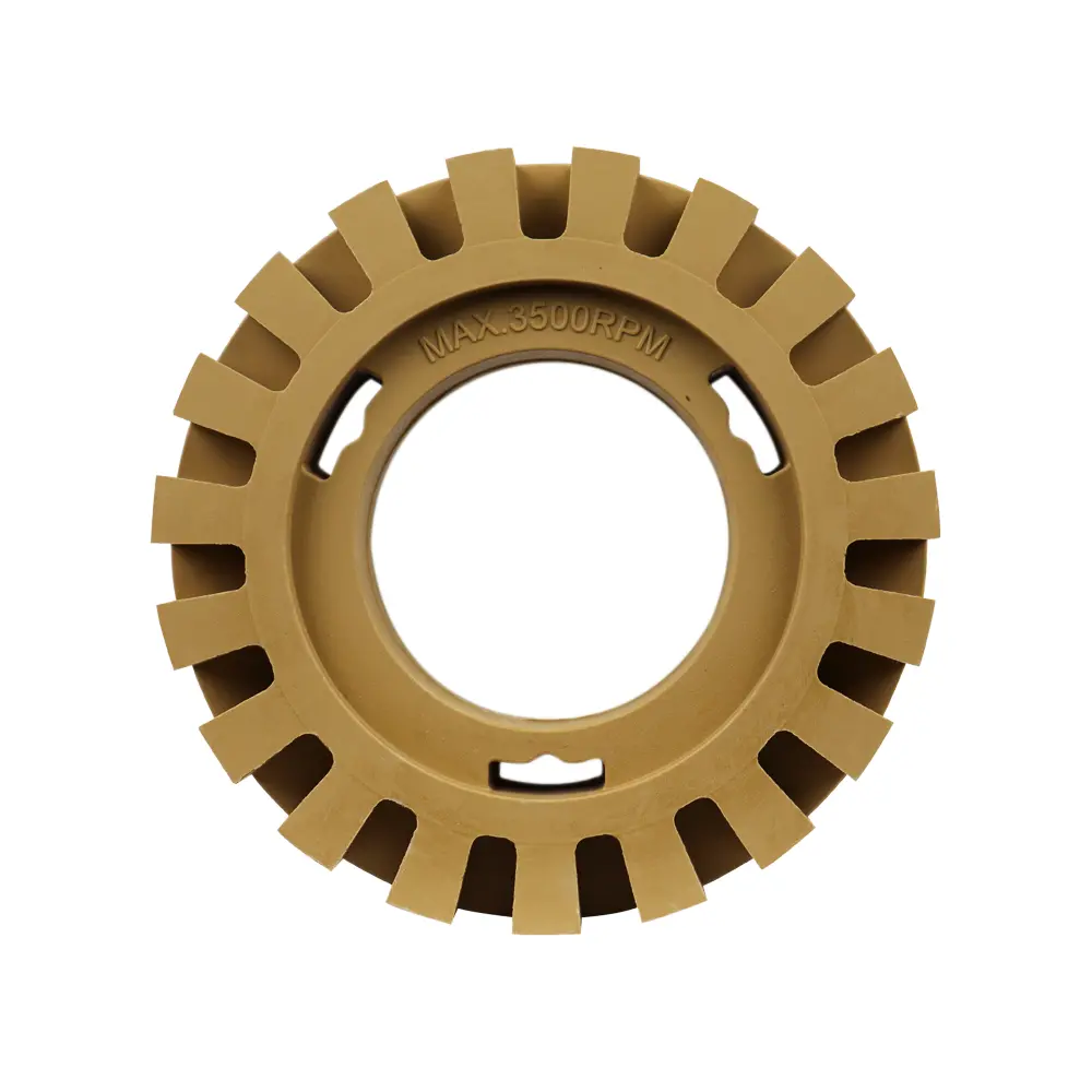 Sar Caramel Tractor Wheel 4 Inch Vinyl Sticker & Decal Remover 1