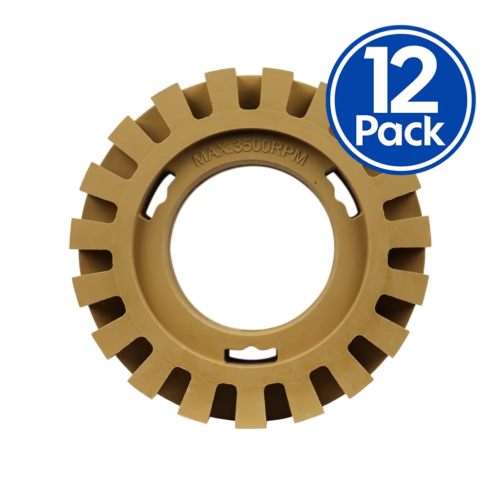 Sar Caramel Tractor Wheel 4 Inch Vinyl Sticker & Decal Remover X 12 Pack 1