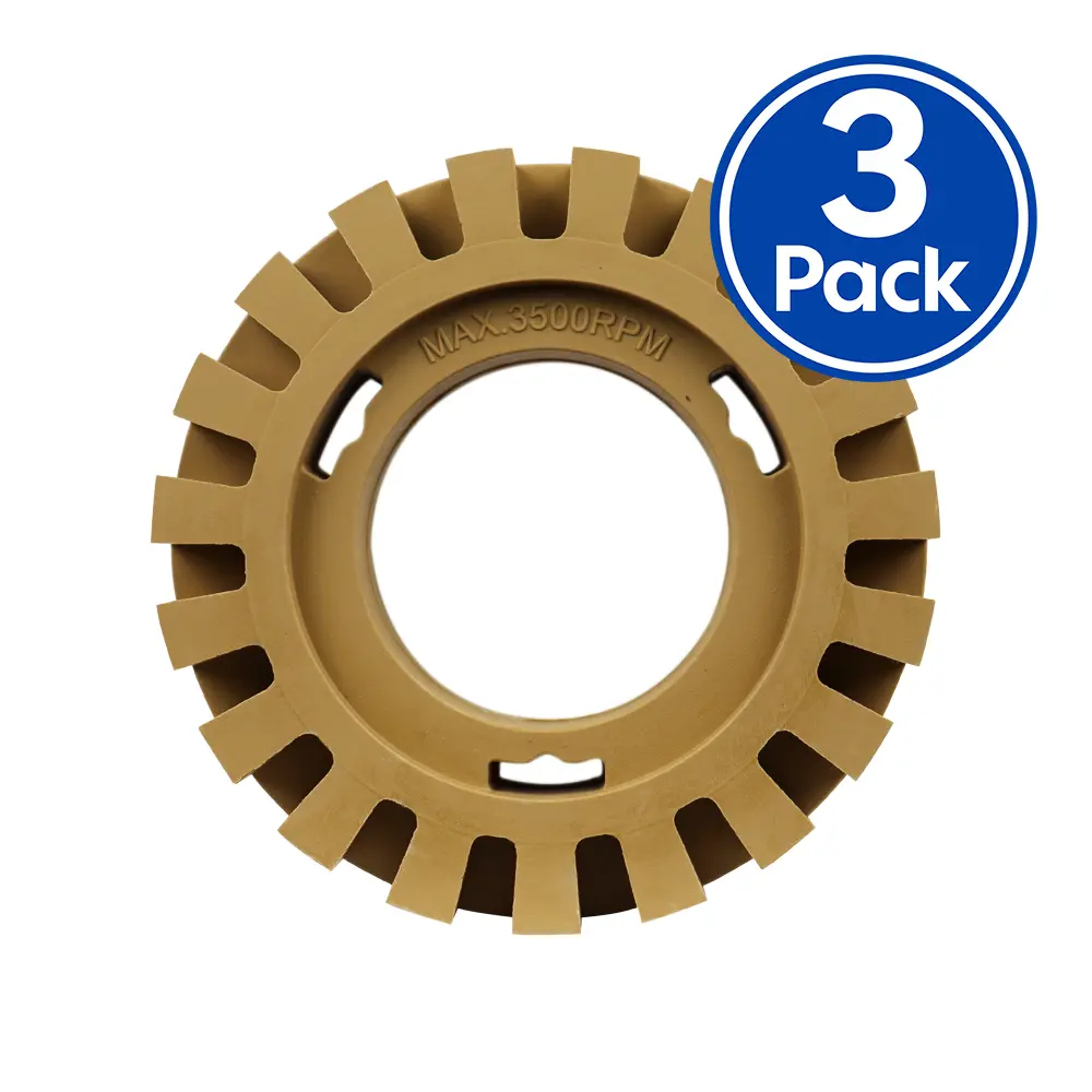 Sar Caramel Tractor Wheel 4 Inch Vinyl Sticker & Decal Remover X 3 Pack 1