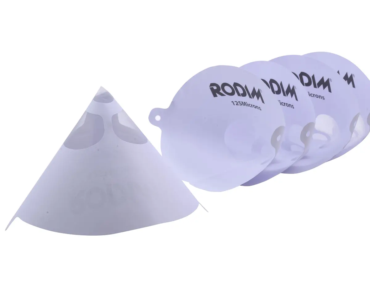 Rodim 250 Pack Paper Paint Strainers 125 Micron Ultra Fine 1