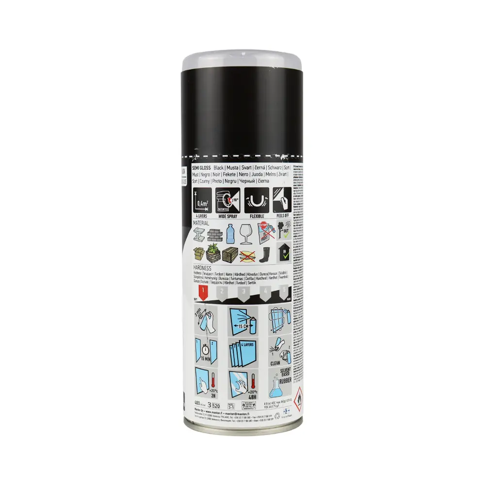 Car-Rep Rubber Comp Removable Plasti Dip Paint 400Ml Semi Gloss Black X 3 Pack 2