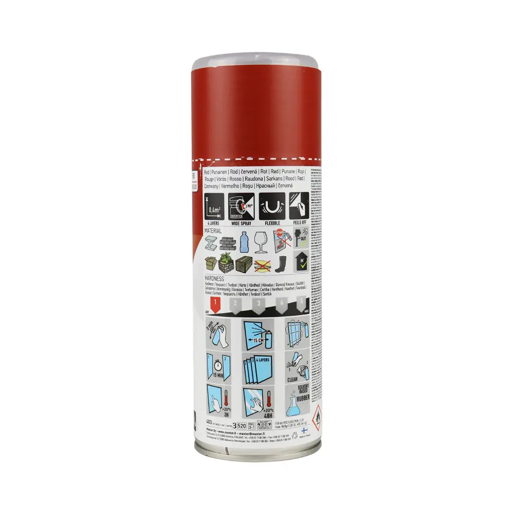 Car-Rep Rubber Comp Removable Plasti Dip Paint 400Ml Semi Gloss Red X 2 Pack 2
